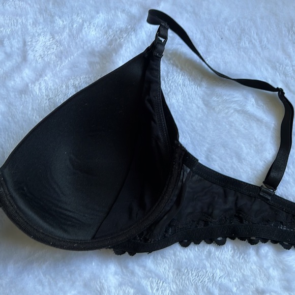 Natori Nursing Black Lace Bra 36DD GUC - Picture 4 of 6